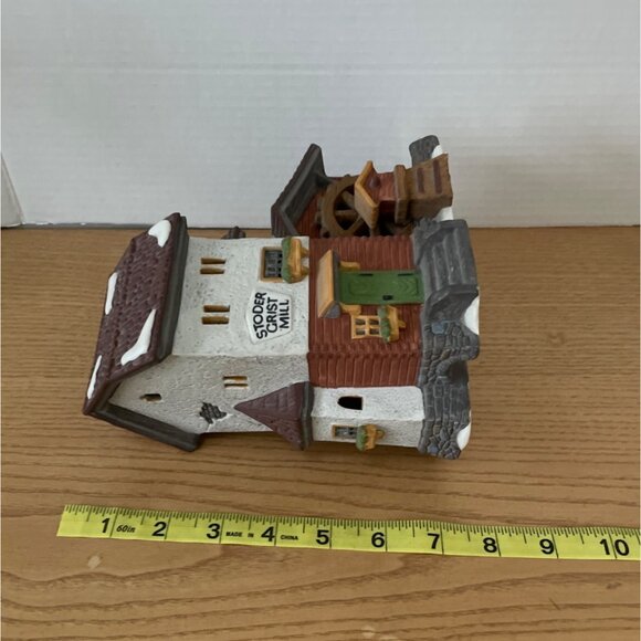 Department 56 Stoder Grist Mill Alpine Village Christmas Lighted 1988 Retired - Picture 8 of 8